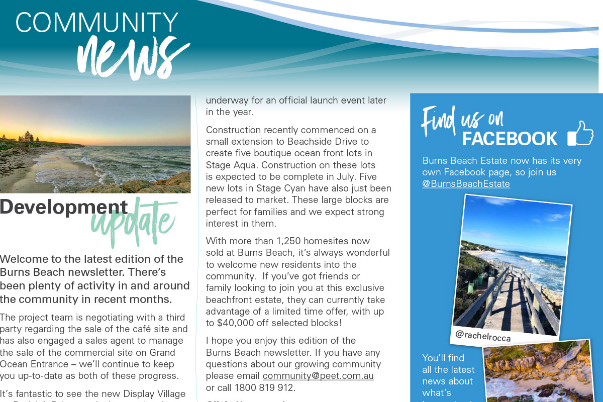 Newsletters And B Magazine | Burns Beach